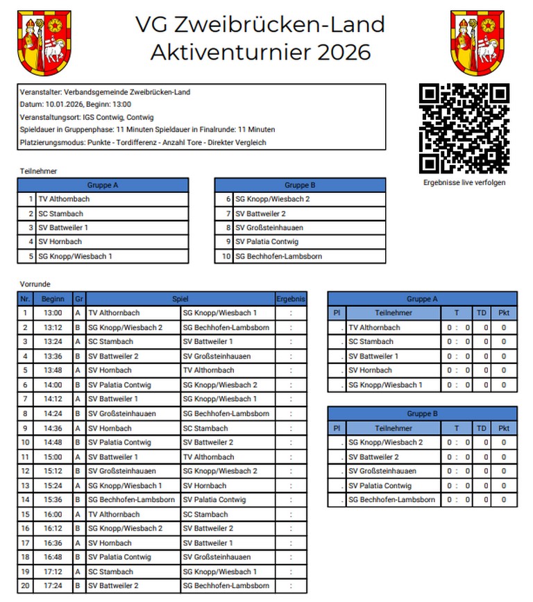 Verbandsgemeindeturnier 2026